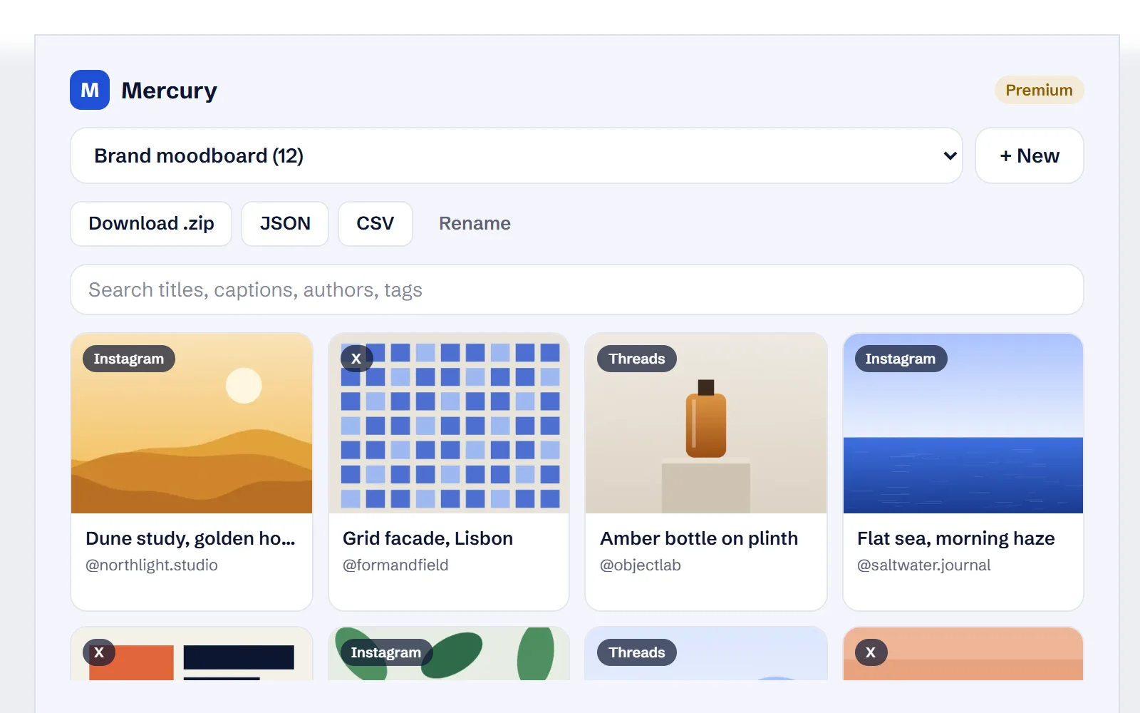 Mercury Downloader board with saved images